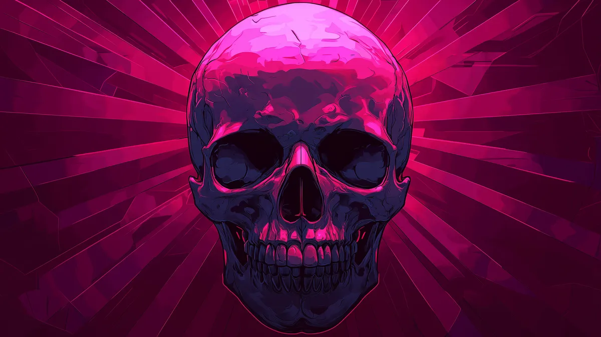 Ransomware skull